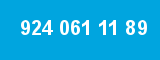 924 061 11 89 924 061 11 89